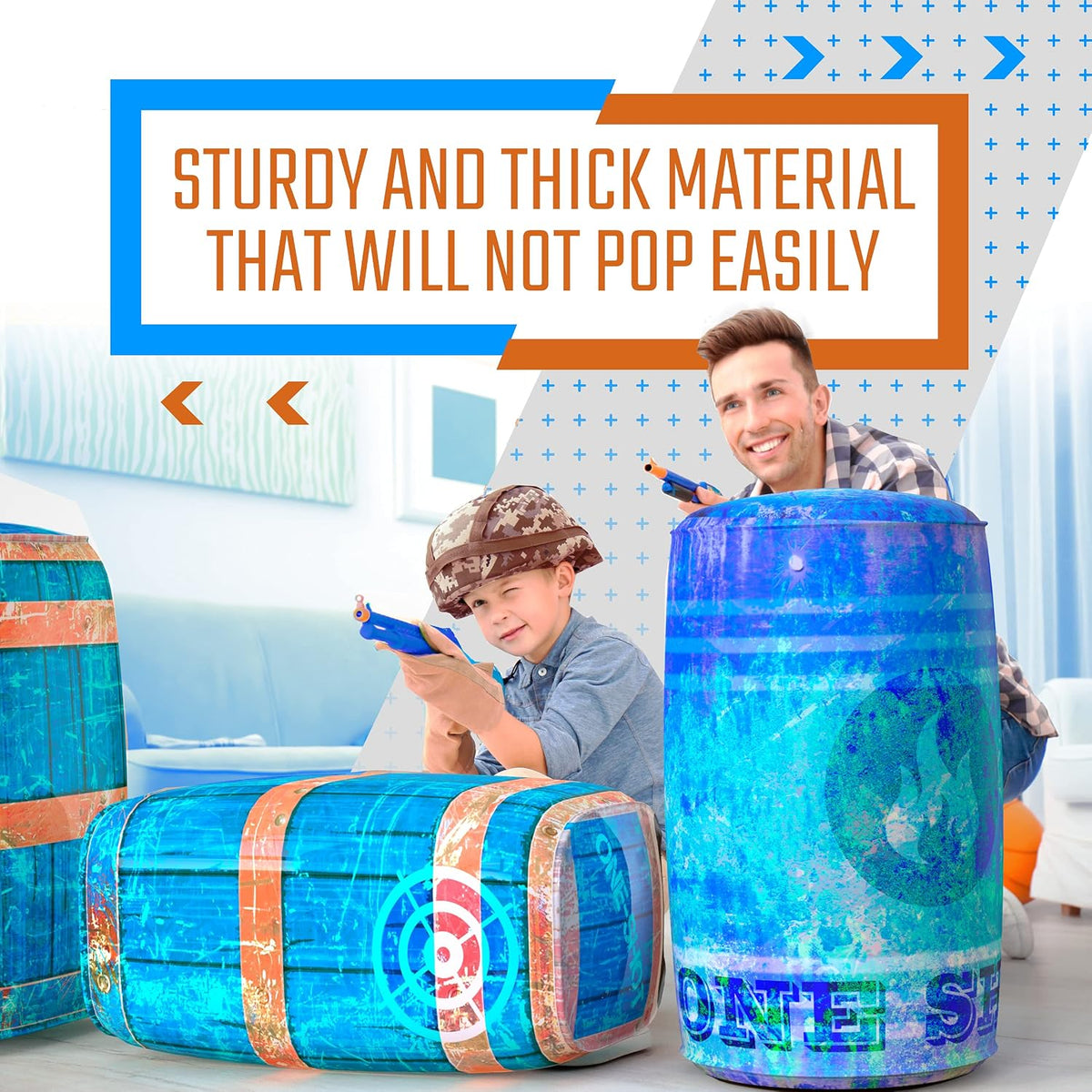 Skywin Inflatable Obstacles, Inflatable Battle Bunkers - 1 Pack / Blue - image 3