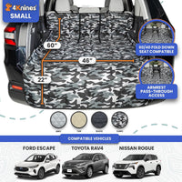 4Knines SUV Cargo Liner for Dogs, Fold Down Seats, Black Large – Essentials for Dogs - Camo / Small - image 2