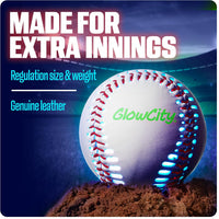 GlowCity Premium Leather LED Rechargeable Light-Up Baseball - image 4