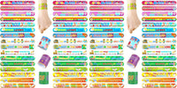 POPLAY 48 pack Christian slap bracelets with Bible verses, crosses and doves
