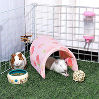 Bienbee Guinea Pig Tunnel, Guinea Pig Hideout - Pink Strawberry - image 2
