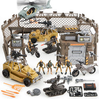 JOYIN Military Base Toys Set Including Army Vehicles