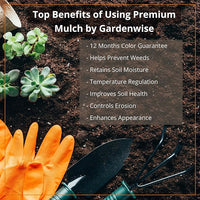 Premium Cypress Mulch for Landscaping, Gardens, Lawns, Reptile Bedding, and Potted Plants (0.2 CF - 4.8 L - 5 QTS)