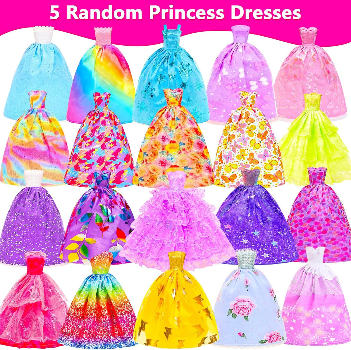 116 Pack Doll Clothes and Accessories for 11.5 inch Doll – Fun for Kids & Family - 11.5 inch - image 2