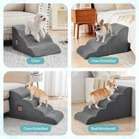 Dog Stairs for Small Dogs and Cats 11.8" H - 4-Step 15.7''H - image 3