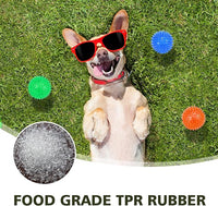 petizer Dog Toy Balls, 3-Pack Squeaky, Floating, Spiky, Interactive Fetch, Chew for Small Medium and Large Dogs, Waterproof, 2.5/3.5in