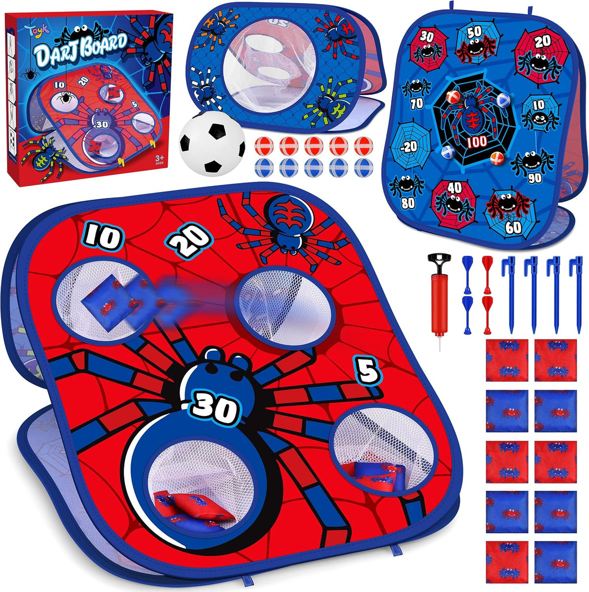 Animal Bean Bag Toss Game Toy Outdoor Toss Game – Fun for Kids & Family - Spider