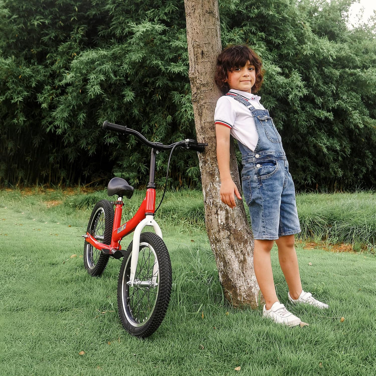 bikeboy 2 in 1 balance bike with pedals and hand brake, 12 14 16 inch wheels - view 21