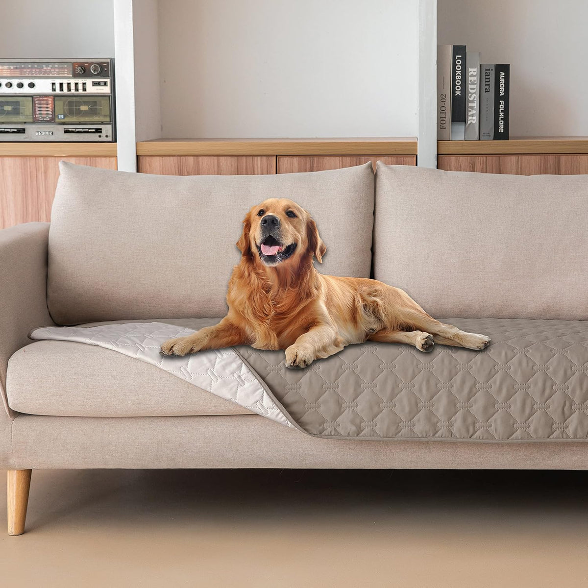 Waterproof Blanket, Couch Covers for Dogs, Reversible Protector – Essentials for Dogs - 30x70 Inch (Pack of 1) / Dark Stone/Light Stone
