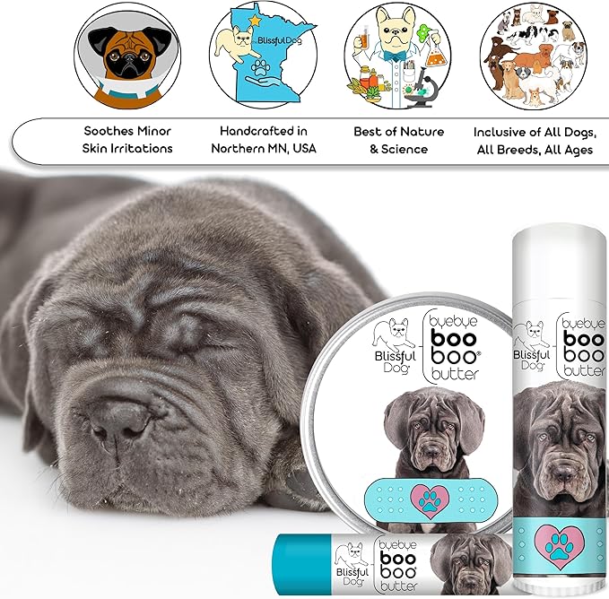 The Blissful Dog 2 oz TIN Neapolitan Mastiff Booboo Butter