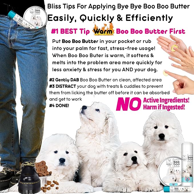 The Blissful Dog 2 oz TIN Great Pyrenees Booboo Butter