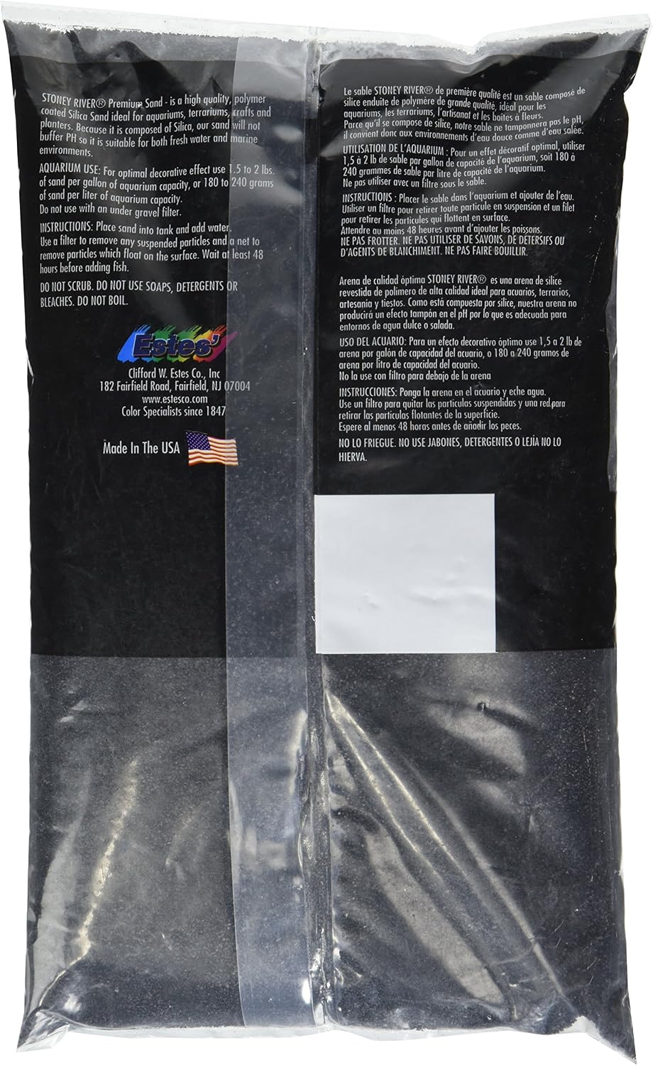 Estes Gravel Products AES06606 Este Marine Sand Black for Aquarium - image 2