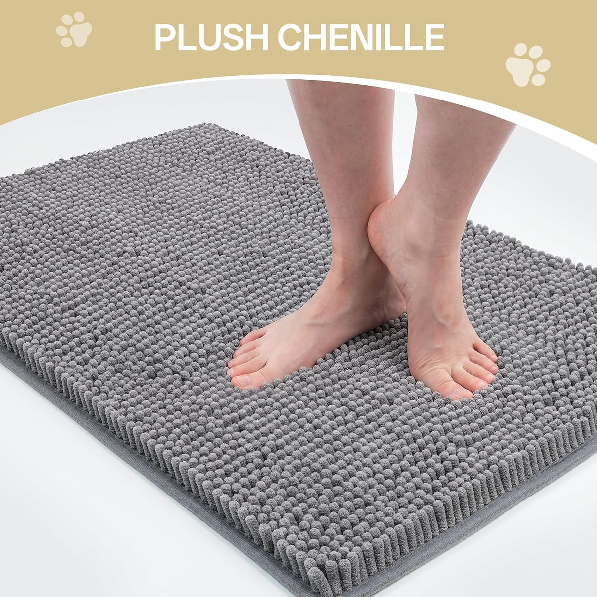 Dog Door Mat for Muddy Paws - 72"L x 24"W x 1.0"Th / Grey - image 3
