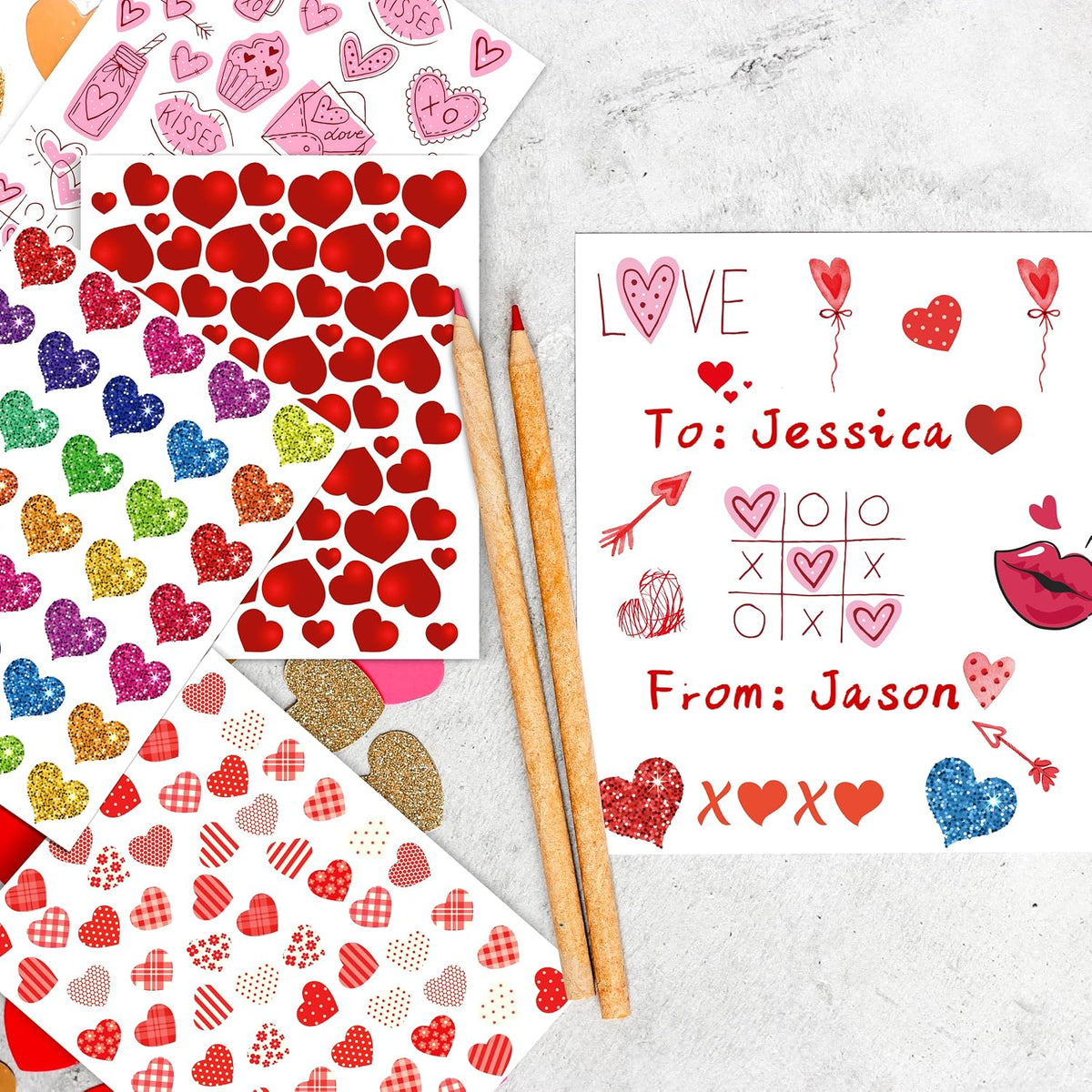 LINAYE 24 Sheets Happy Birthday Stickers, 730 Counts - Valentines 72 Sheets - image 4
