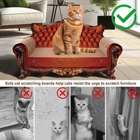 Sofa Shaped Cat Scratching Couch - 21.2" L X 12.2 "W X 11.8" H - image 3