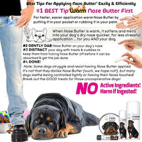 The Blissful Dog Rottweiler Nose Butter for Dry, Cracked Skin, Lick-Safe Dog Nose Balm with Moisturizing Shea Butter, Almond, Olive, and Essential Oils, Pet Supplies, Uncented, 0.15 oz.