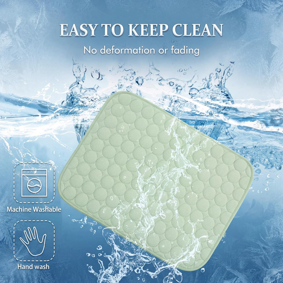 MICROCOSMOS Summer Cooling Mat & Sleeping Pad - 24" x 18" / Green - image 4
