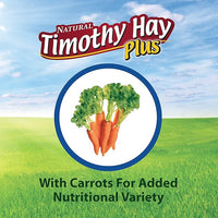 Kaytee Timothy Hay Plus Carrots for Pet Guinea Pigs, Rabbits & Other Small Animals, 24 oz