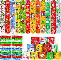 MGparty Halloween party favors, 72 slap bracelets and rubber wristbands with spooky designs - view 2
