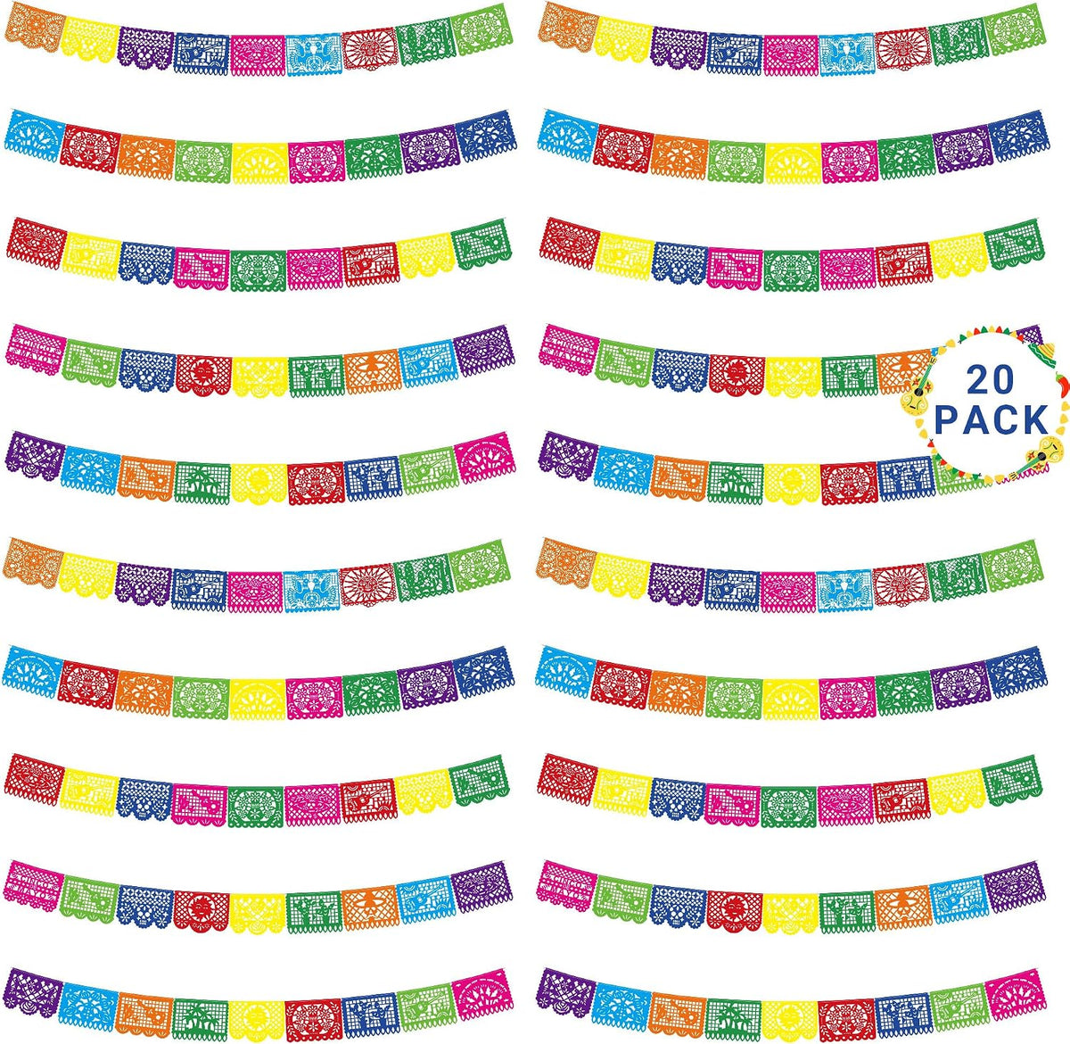 18 FT Cinco De Mayo Party Decorations - 20 Pack