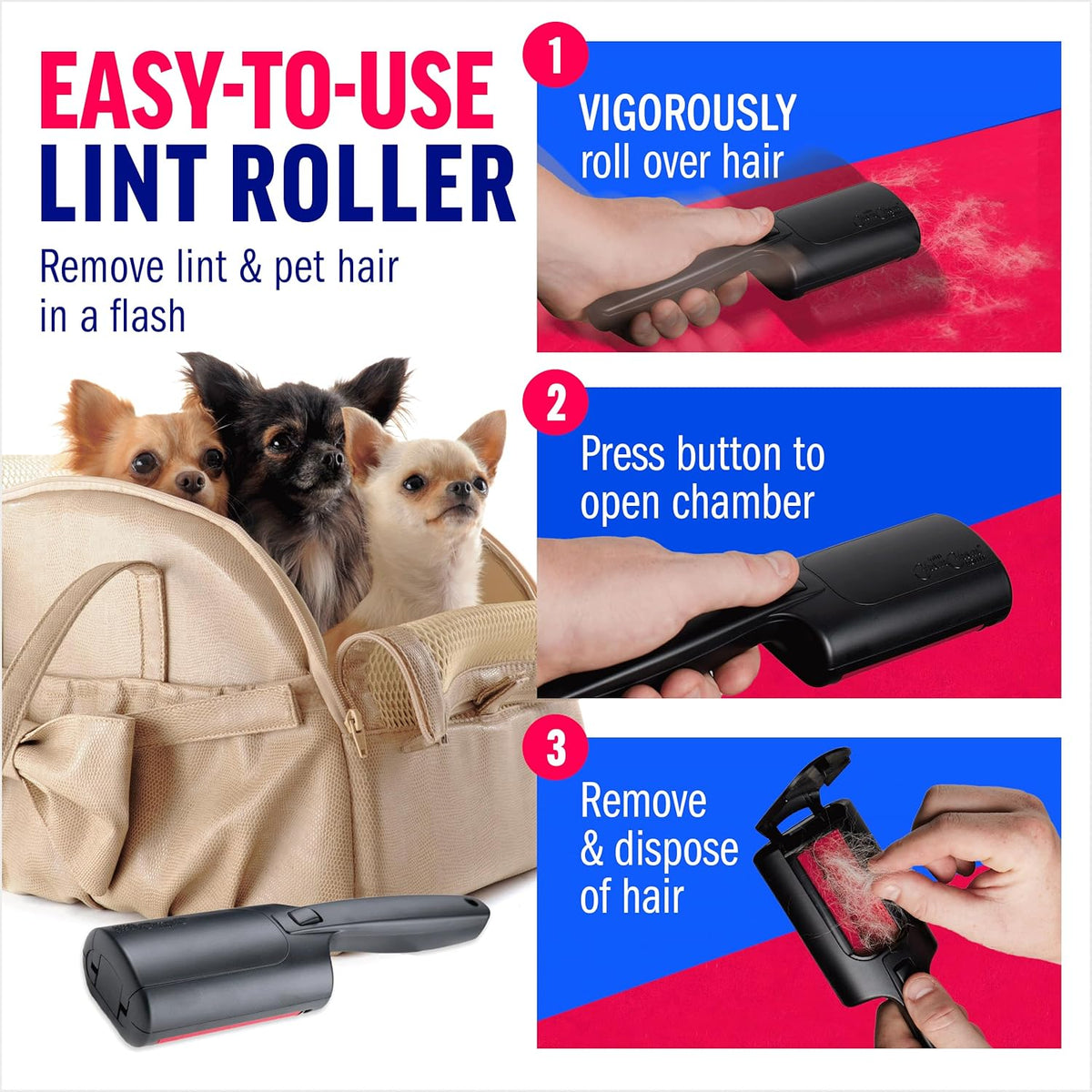ChomChom Roller Pet Hair Remover - Black Matte - image 4