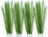 M2cbridge Plastic Fish Tank Plants Soft Silk Water Grass Reptile - 4pcs,12"