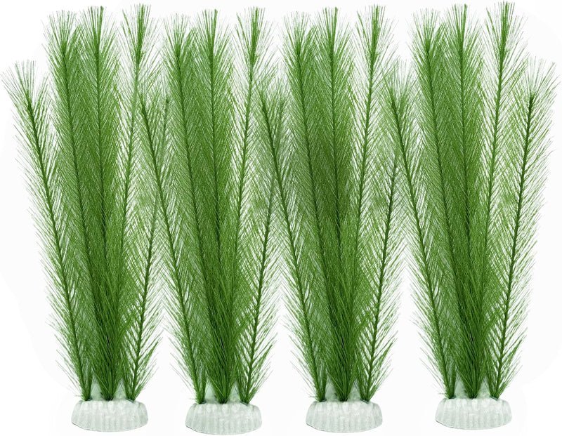 M2cbridge Plastic Fish Tank Plants Soft Silk Water Grass Reptile - 4pcs,12"