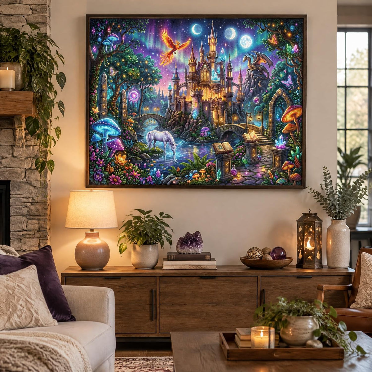 Nattork Jigsaw Puzzle 1000 Pieces for Adults - Castle Night - image 3