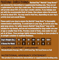 Rachael Ray Nutrish Soup Bones Dog Treats, Beef & Barley Flavor, 6 Bones