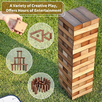 ApudArmis 60 Pcs Tumble Tower - Brown / L-Stack to 5 FT - image 3