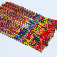 Resinta 100 Pieces Handmade Braided Bracelets Assorted Colors - color A - image 2