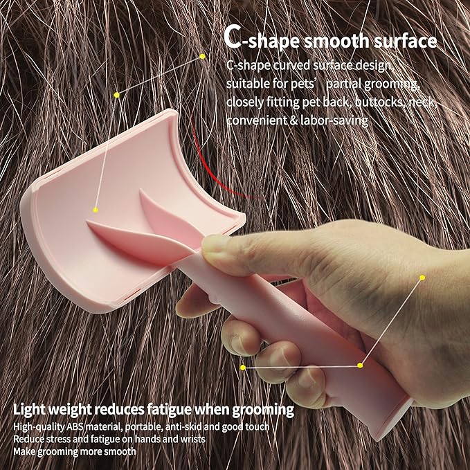 Super Dense Soft Slicker Brush for Thick and Long Fur Dogs - Grooming Brush for Fluff, Shedding, Tangles on Goldendoodles - 25mm (1")
