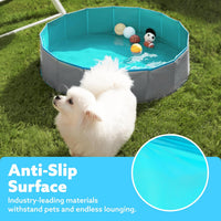 SLOOSH Foldable Dog Kiddie Pool - Gray / 32" x 8" - image 4