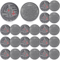 Nosiny 20 Pcs Armor of God Coins Metal Christian Challenge Coins - Ancient Style