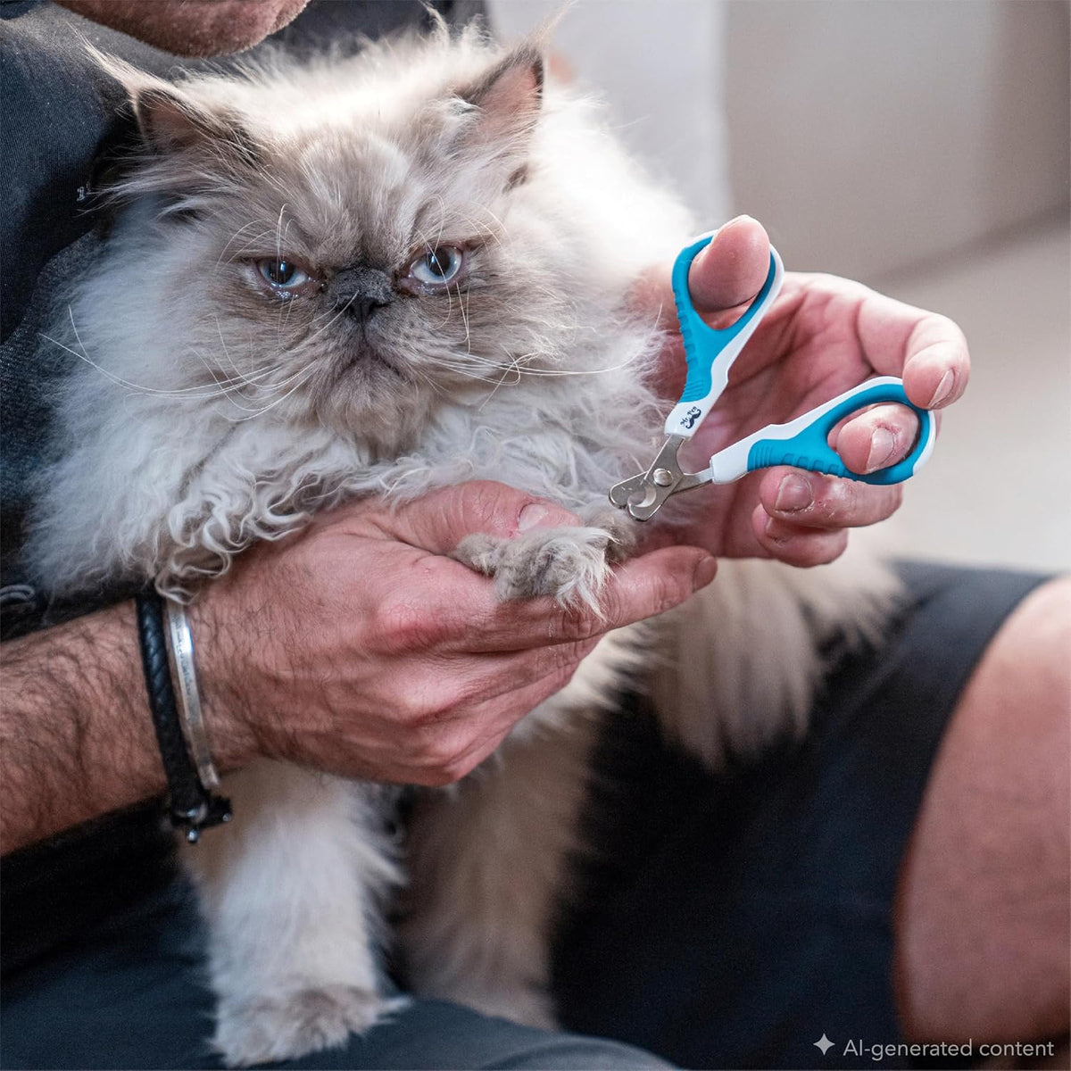 Mr. Pen, Cat Nail Clipper, Stainless Steel - Blue - image 4