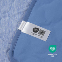 Cozy Bliss Leakproof Cooling Blanket for Large Dogs, Q-Max 0.5 - Heather Haze Blue / 60*80 - image 4