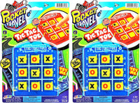 JA-RU Portable Tic Tac Toe Mini Board Game 3256-1p – Fun for Kids & Family - 2 Pack / Tic Tac Toe