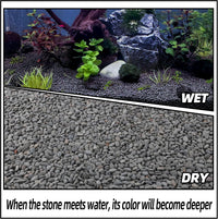 CJGQ Decorative River Rocks Pebbles for Succulents - 18lb / Black-Small - image 4