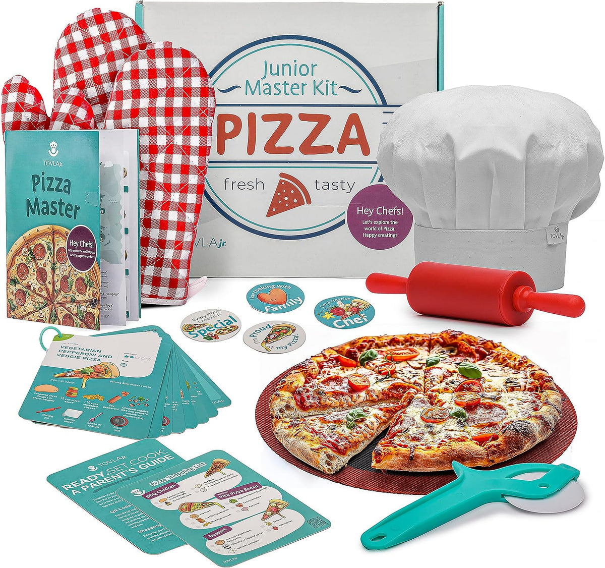 Tovla Jr. Kids Gummy Making Kit, Real Reusable Candy Science - Pizza Making Kit