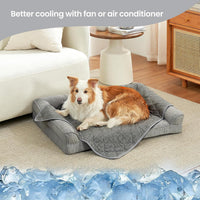 Cozy Bliss Leakproof Cooling Blanket for Large Dogs, Q-Max 0.5 - Heather Charcoal Grey / 40*60 - image 2