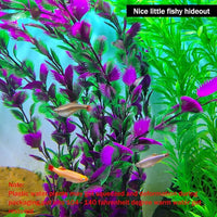 20.47 Inch Tall Aquarium Plants – Large Lifelike Artificial Fish Tank Decorations, 2 Pcs Fish Tank Plants Plastic，Durable & Safe for Freshwater/Saltwater Aquariums (Purple (Style C))