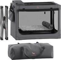 Noah & Paw XXL Collapsible Dog Crate, 42" - Grey / 30.0"L x 21.2"W x 21.2"H