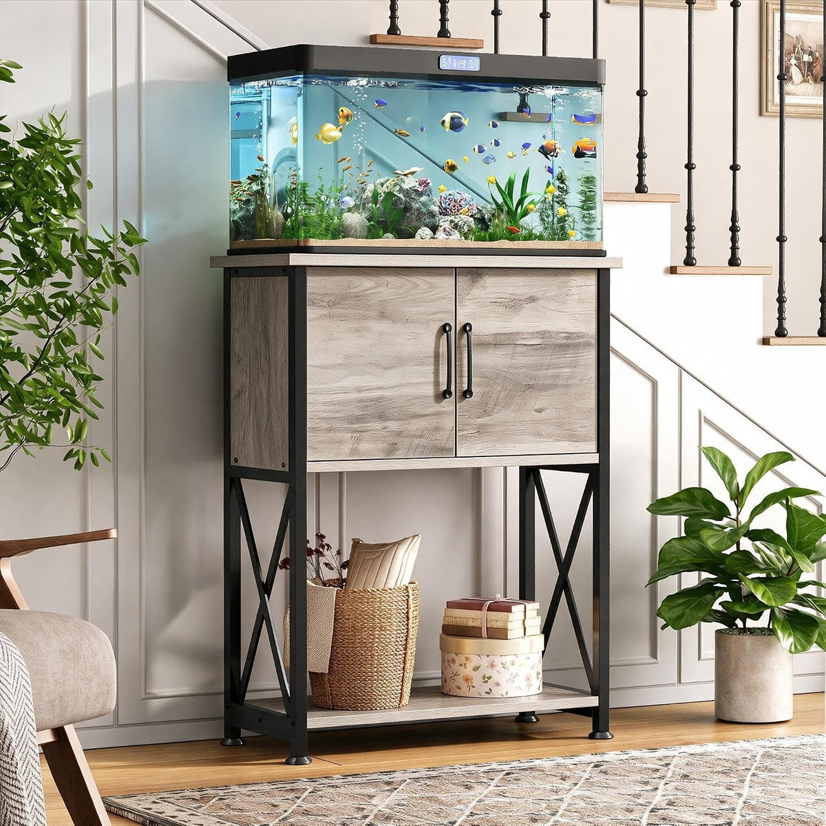 5-10 Gallon Fish Tank Stand - Grey / 5-10 Gallon - image 4