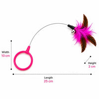 Wearable Cat Feather Collar Toy Interactive Neck-Worn Cat Teaser Automatic Exercise Toy Boosts Pet Activity Levels