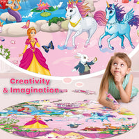 SYNARRY Unicorn Princess Mermaid Fairy Floor Puzzles for Kids Ages 3-5 – Fun for Kids & Family - Unicorn Princess Mermaid Fairy - image 3