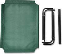 Amazon Basics Cooling Breathable Elevated Dog Bed with Metal Frame for Medium Dogs, 43 x 26 x 7.5 Inch, Green