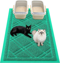 Smiry Cat Litter Box Mat 30x17 - 36x24 / Green