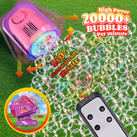 Upgraded Bubble Machine Outdoor Toys for Kids & Wedding Party – Fun for Kids & Family - Purple - image 3