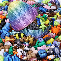 50 pcs 3D Printed Animal Figurines - STYLE 2