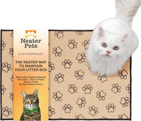 Neater Pets Jute Cat Litter Trapping Mat - Paw Print